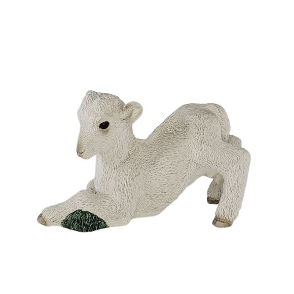 Stone Critters Goat Figurine White & Green Collectible SC-571 - Picture 1 of 8